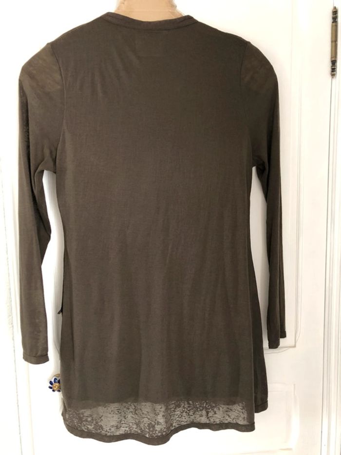 AN35: Tunique marron tdm T 44/46 - photo numéro 2