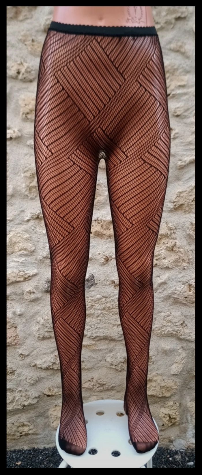 Collant résille motif fantaisie - photo numéro 2