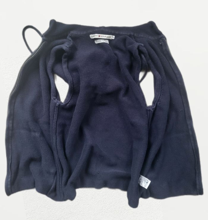 🧥 Sweat à capuche zippé Tommy Hilfiger femme – Bleu marine – Taille M - photo numéro 5