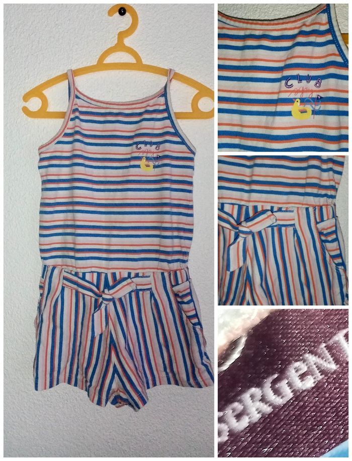 3 ans sergent major conbishort a rayures print été /Excellent état