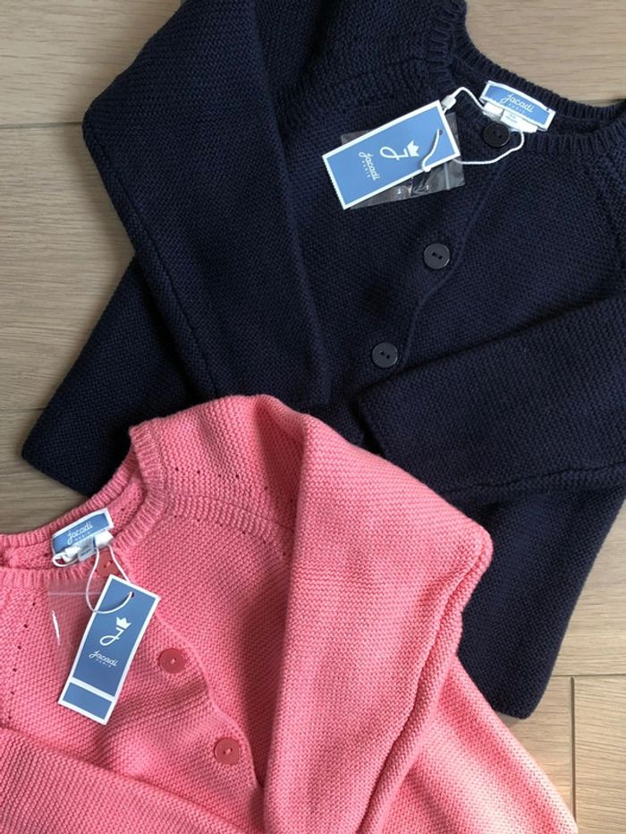 Gilet marine en laine et coton Jacadi T-3 ans - photo numéro 4