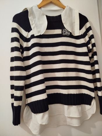 Pull femme Ralph Lauren blanc et noir