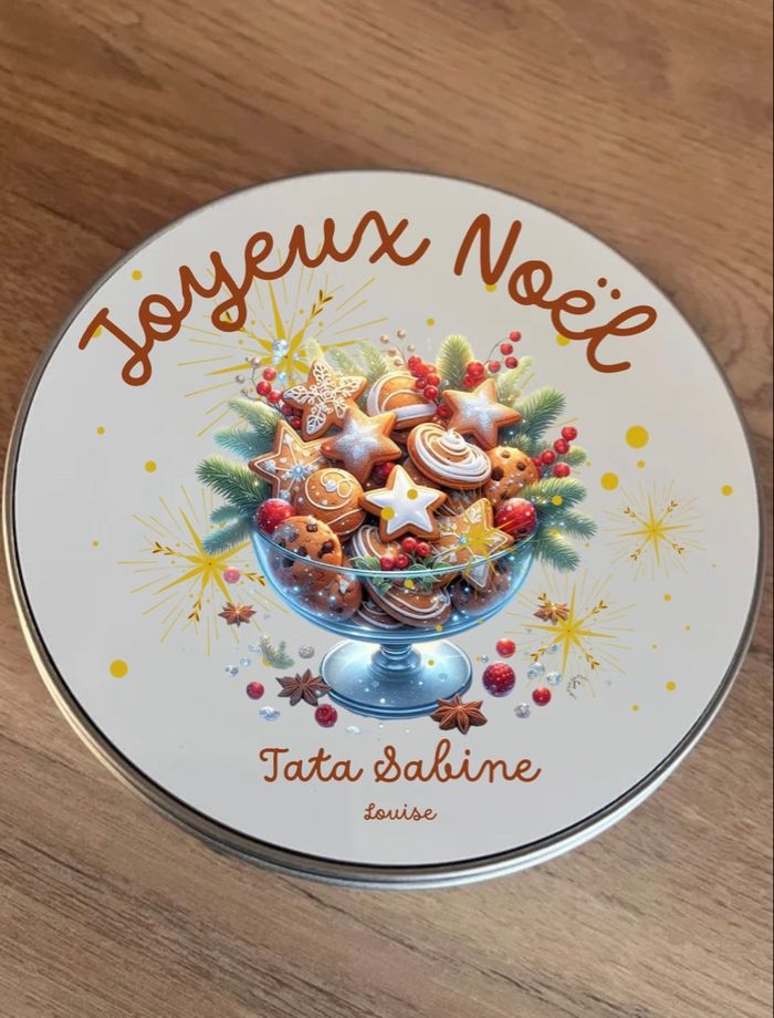 Boîte à biscuits/sablés/gâteaux/chocolats/bonbons personnalisée - photo numéro 2
