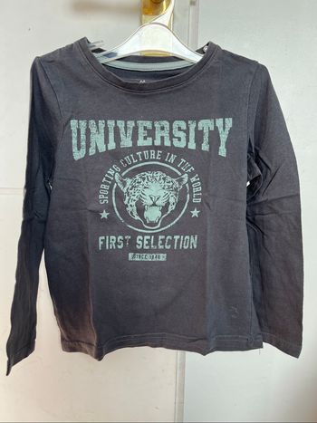 T-shirt Kiabi noir panthère 6A TBE