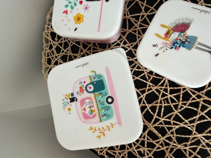 Set de 3 boîtes à gouter Caravane - photo numéro 2