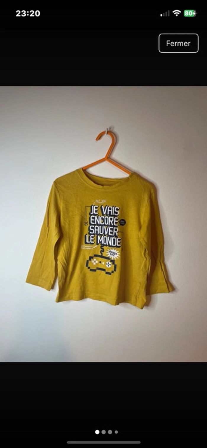 Tee shirts manches longues tissaia 4 ans garçon