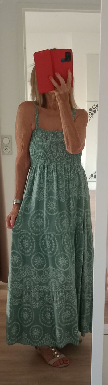Robe longue Vert