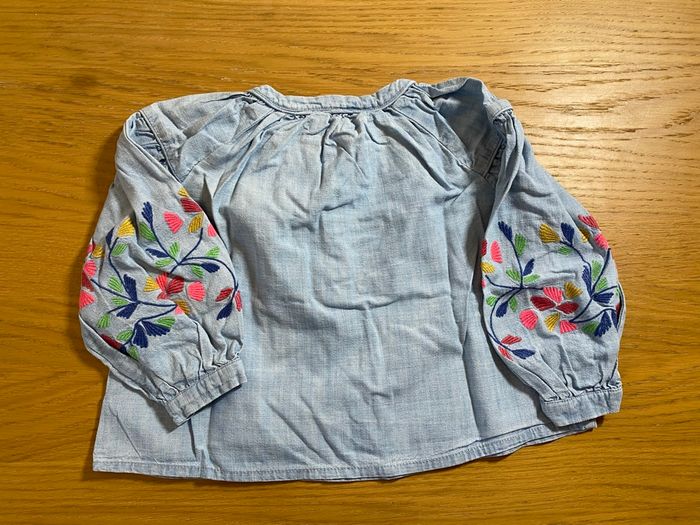 Mango Blouse jean fleurie Taille 2/3 ans - photo numéro 3