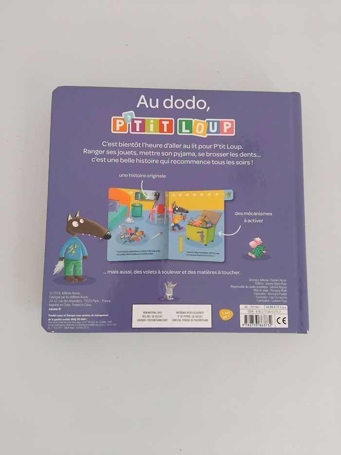 PTIT LOUP Au Dodo Livre Bébé à rabats 📚 - photo numéro 6