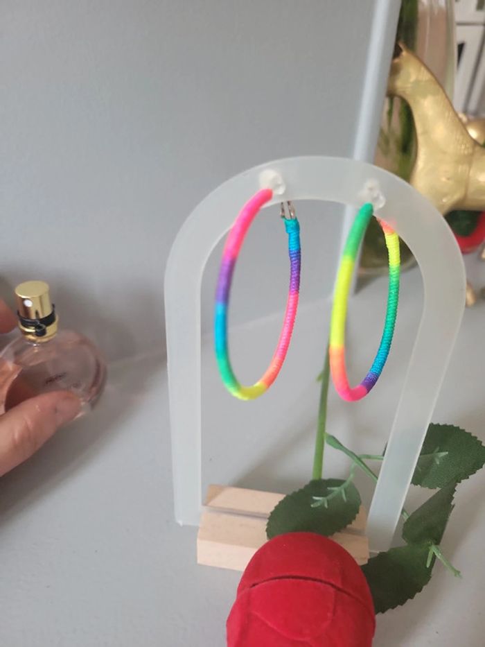 Clips d été multicolores créoles - photo numéro 5