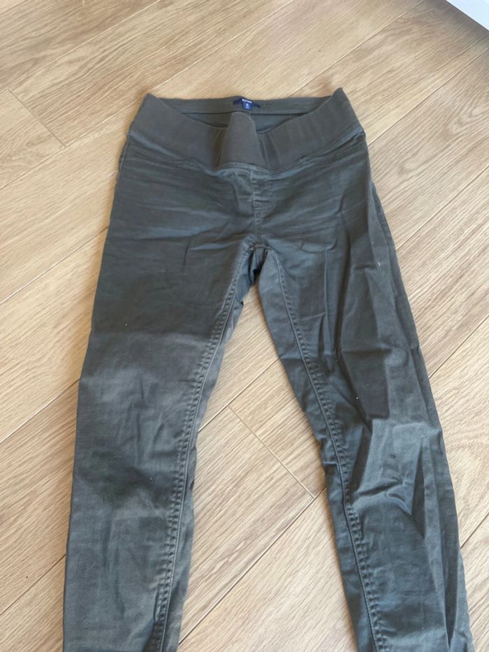 Pantalon kaki grossesse maternité taille 36 slim kiabi