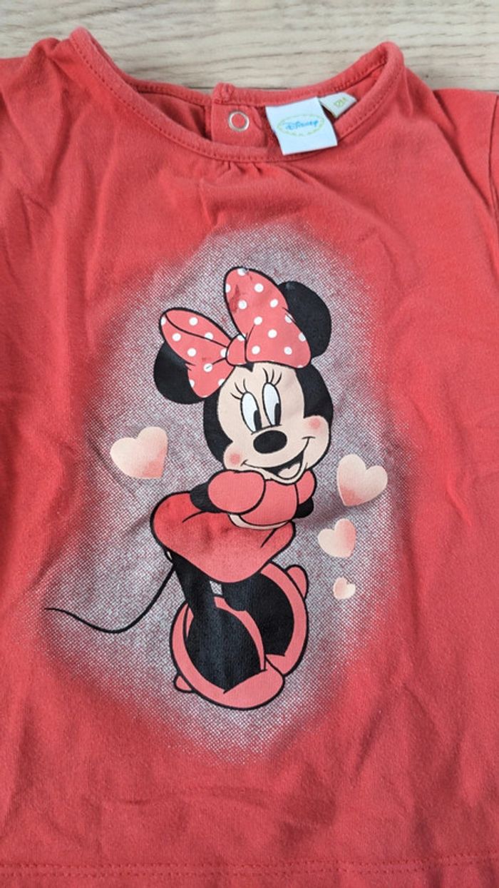 Tee-shirt manches longues Minnie Disney 12 Mois - photo numéro 3