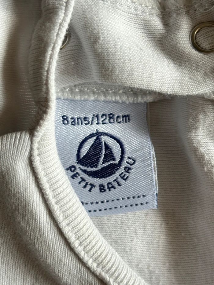 Tee-shirt Petit Bateau manches longues 8 ans - photo numéro 3
