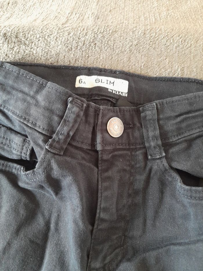Jeans bleu marine 6 ans - photo numéro 2