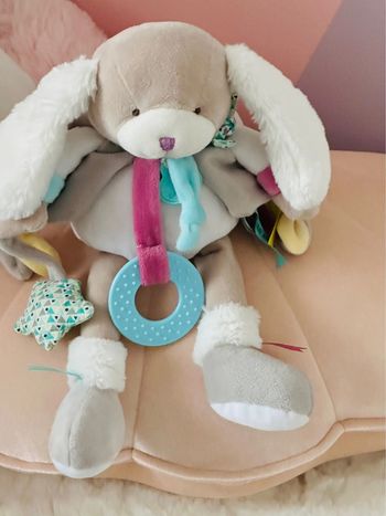 Doudou / hochet lapin Toopi