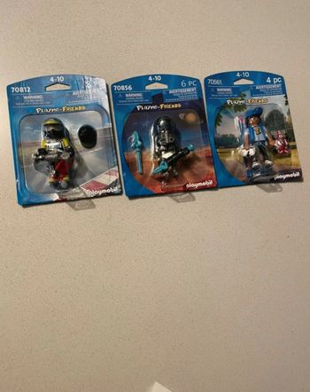 Playmobil - Racing racer + Ranger de l'espace + joueur et voiture télécommandée