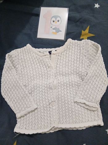 Gilet blanc (2) _ 1 mois
