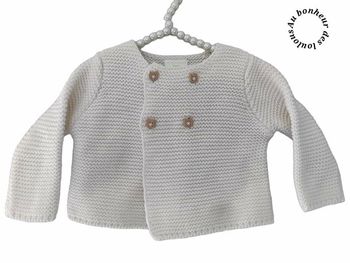 1 mois gilet maille tape a l oeil