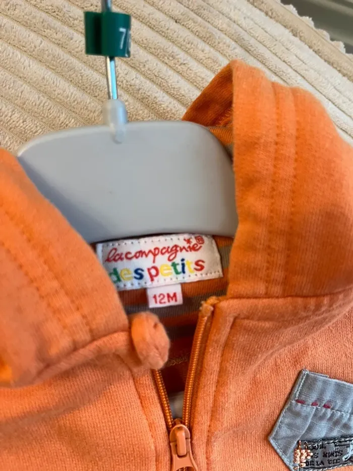 Veste zip garçon 12 mois - photo numéro 3