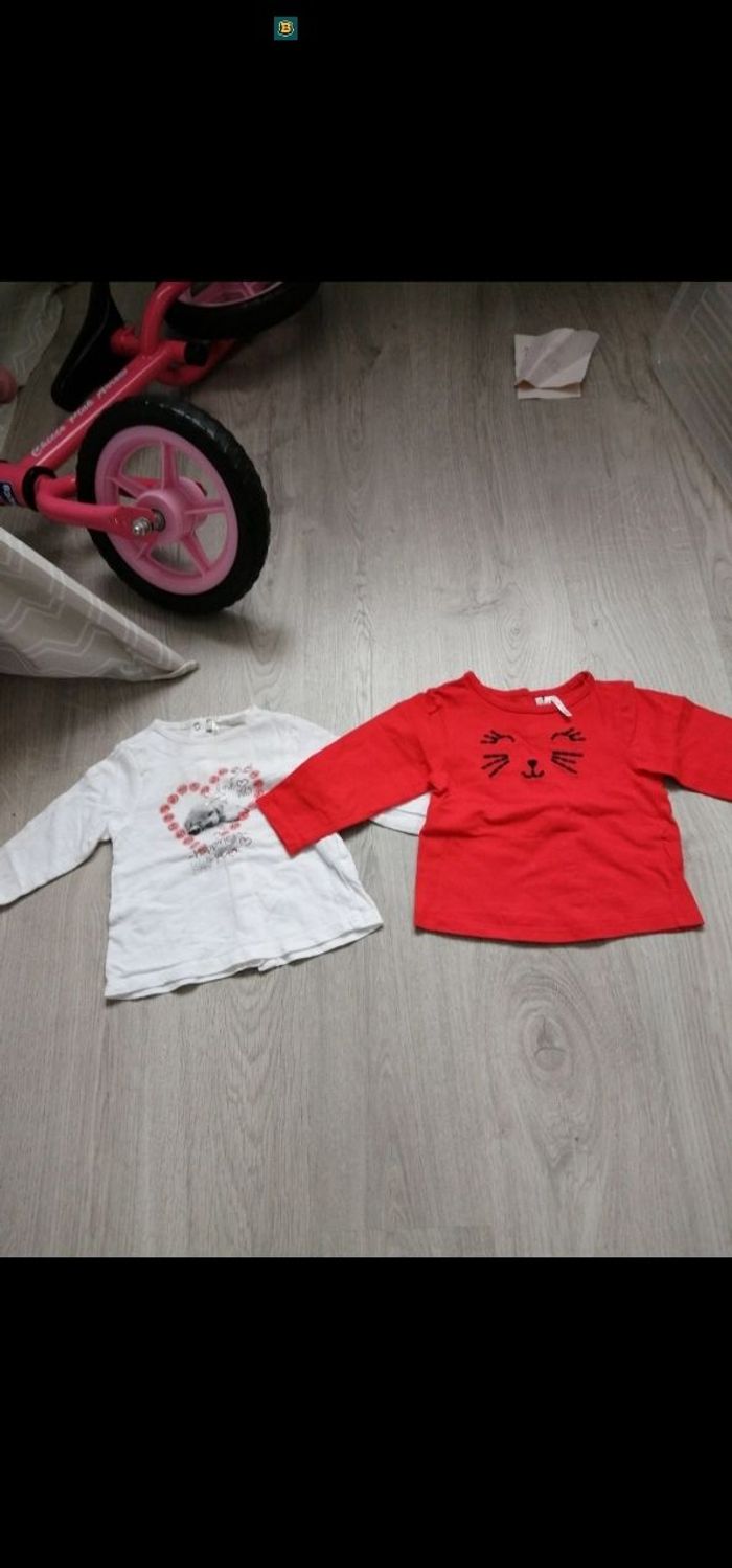 Haut manches longues filles 12 mois - photo numéro 2