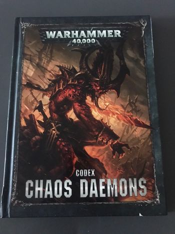 Livre warhammer 40000 codex chaos daemons