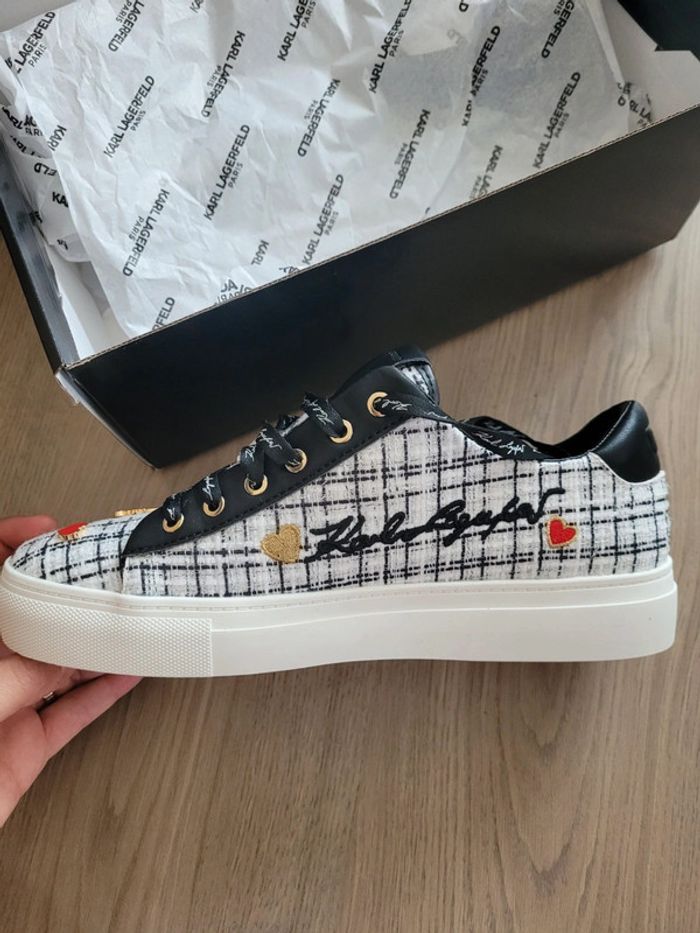 Baskets en toile Karl Lagerfeld modèle "Boucle pins sneaker" - photo numéro 10