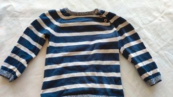 Pull rayé h et m 1 an et demi 2 ans