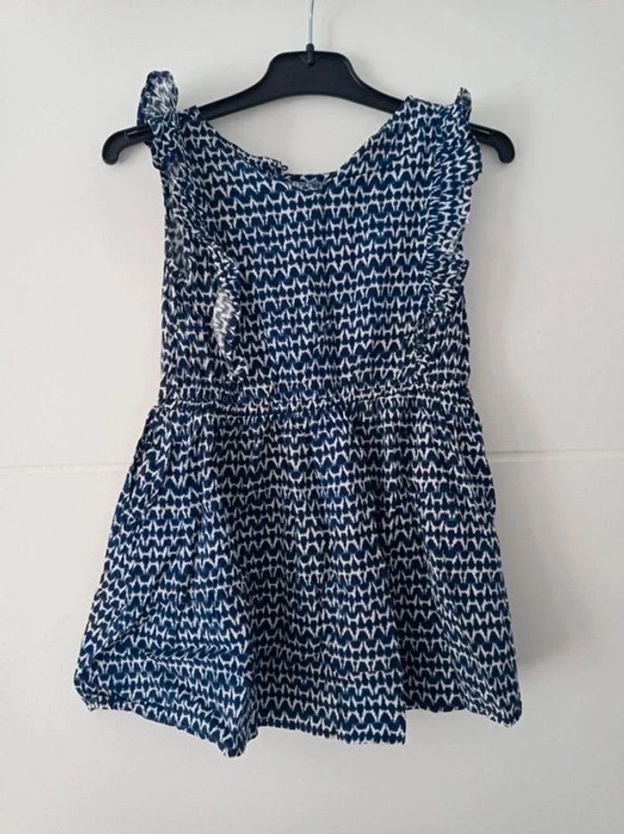 Robe bleue marine et blanche Gémo 5 ans - photo numéro 3