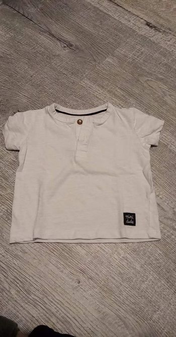 T shirt blanc 3 mois garçon