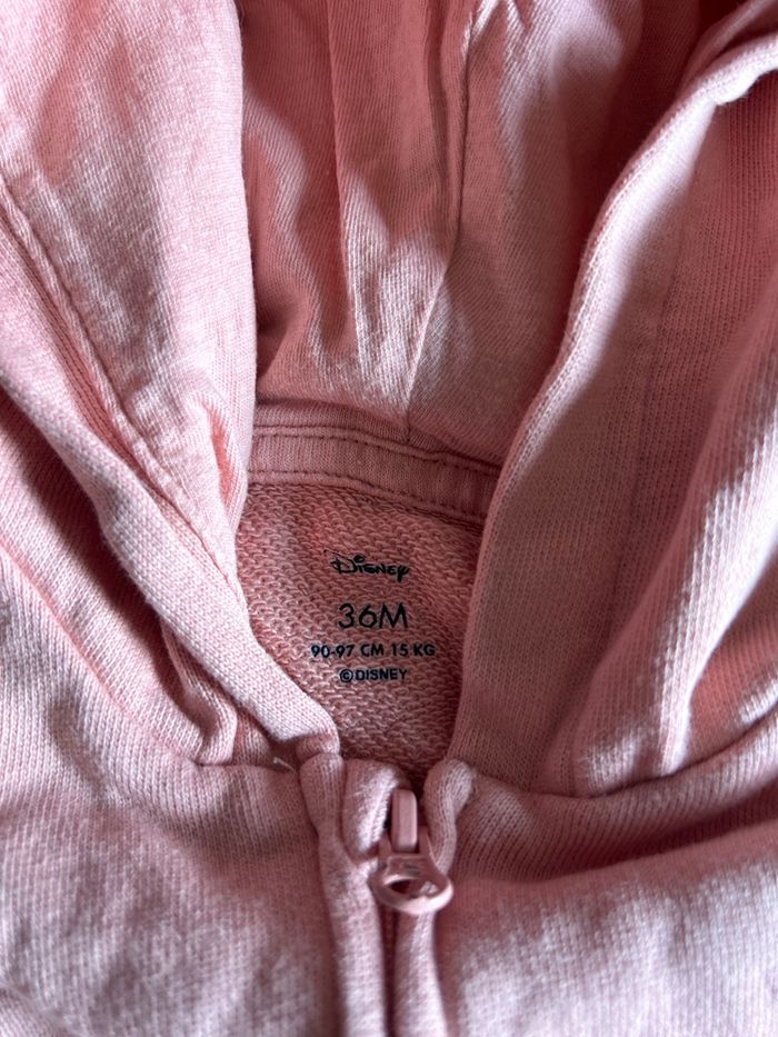 Veste zippé à capuche Minnie taille 36 mois, disney - photo numéro 3