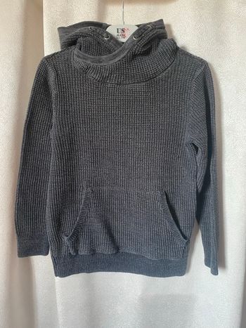 Pull coton capuche poche kangourou 10 ans Kiabi