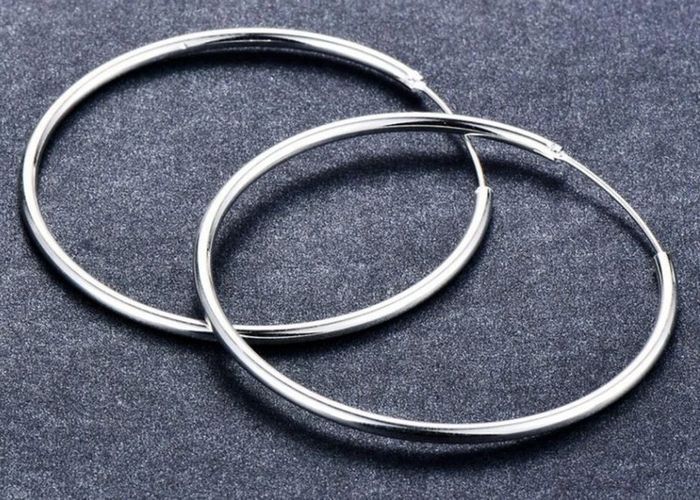 Boucles d'oreilles créoles argent 925