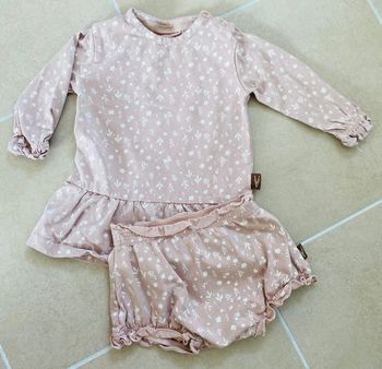 Ensemble tunique +shorty culotte coton 6 mois / 68cm