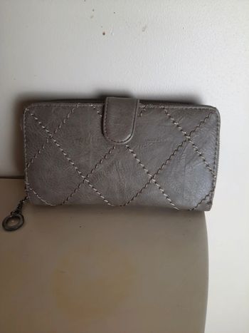 Compagnon porté carte porte monnaie beige