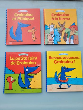 4 livres de la série Gorloulou! Bonnes vacances, la petite faim, à la ferme et Ptibiquet (49)