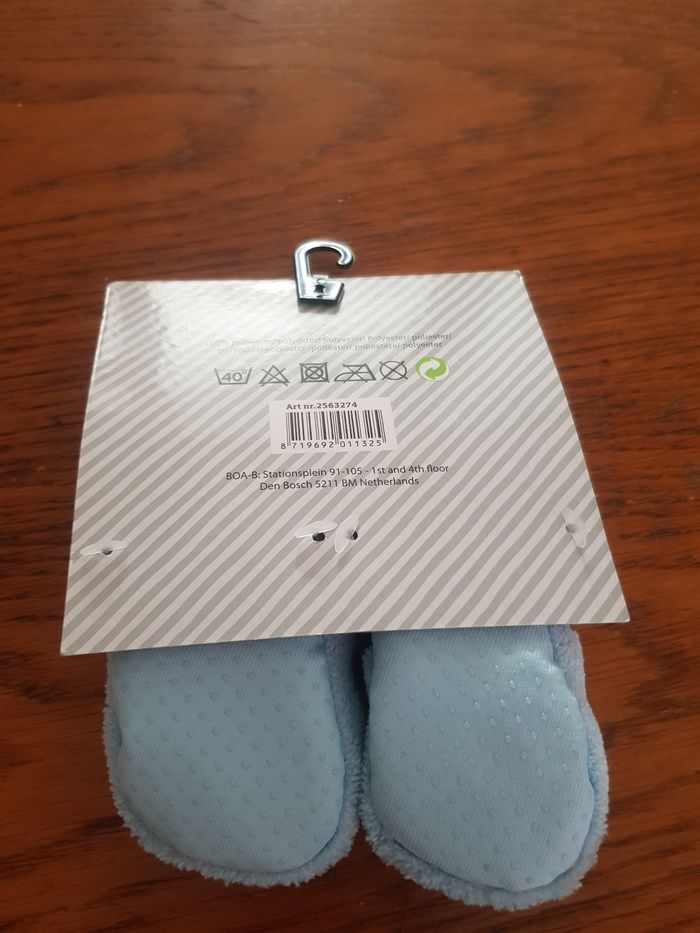Chaussons pour bébé bleu - photo numéro 2
