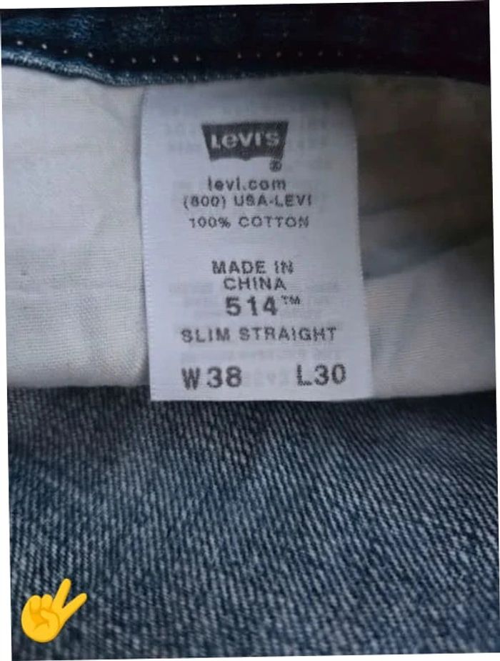 Short Levi's 514 W38 FR48 Bleu Homme Men #SHO012B - photo numéro 6