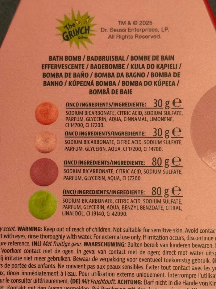 Coffret bombes de bain Grinch - photo numéro 3