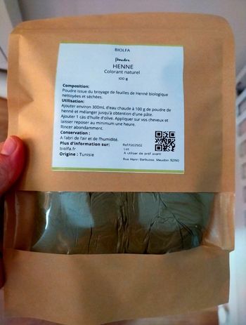 Henné (teinte cuivrée) 100g