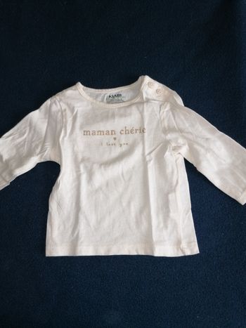 T-shirt manches longues 3 mois