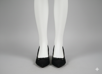 escarpins noirs à talons en daim Taille 39 Camaieu