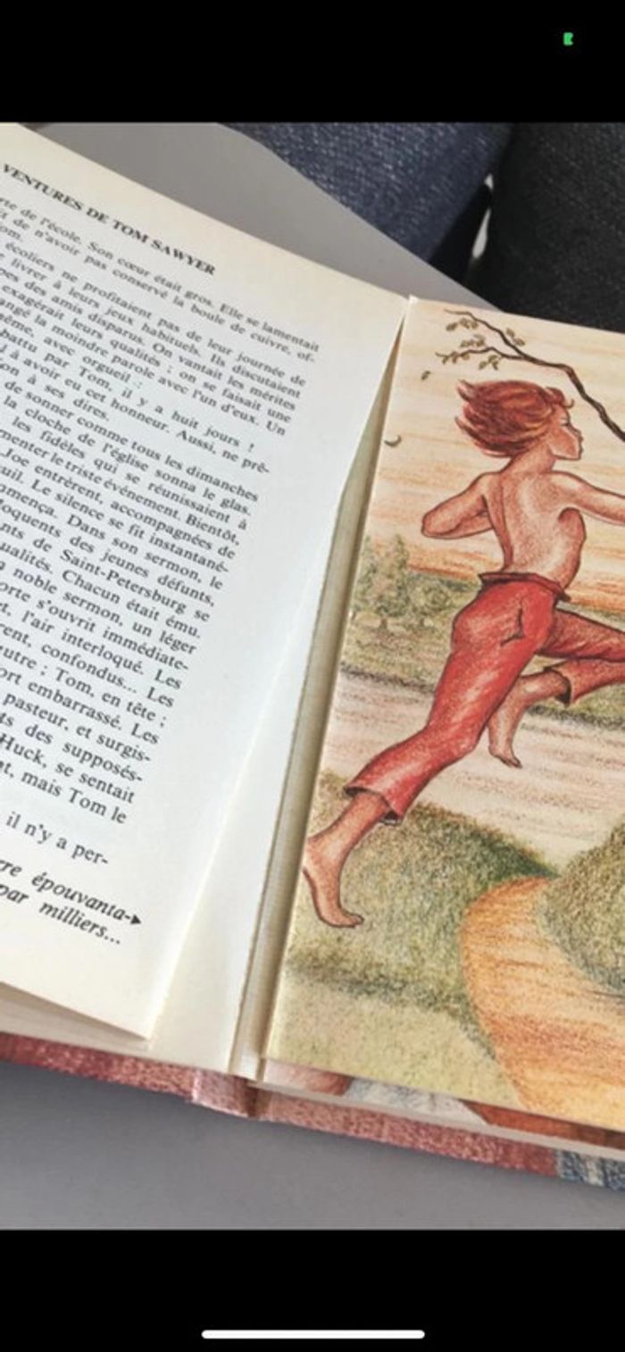 Lot 2 livres vintage : tom sawyer et capitaine fracasse - photo numéro 3