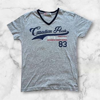Tee-shirt imprimé Canadian Peak 1953/ M / Gris /Très bon état .