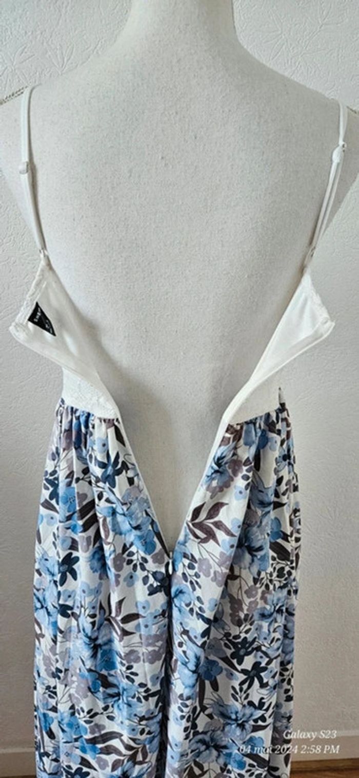 Robe longue combishort buste en dentelle - photo numéro 6