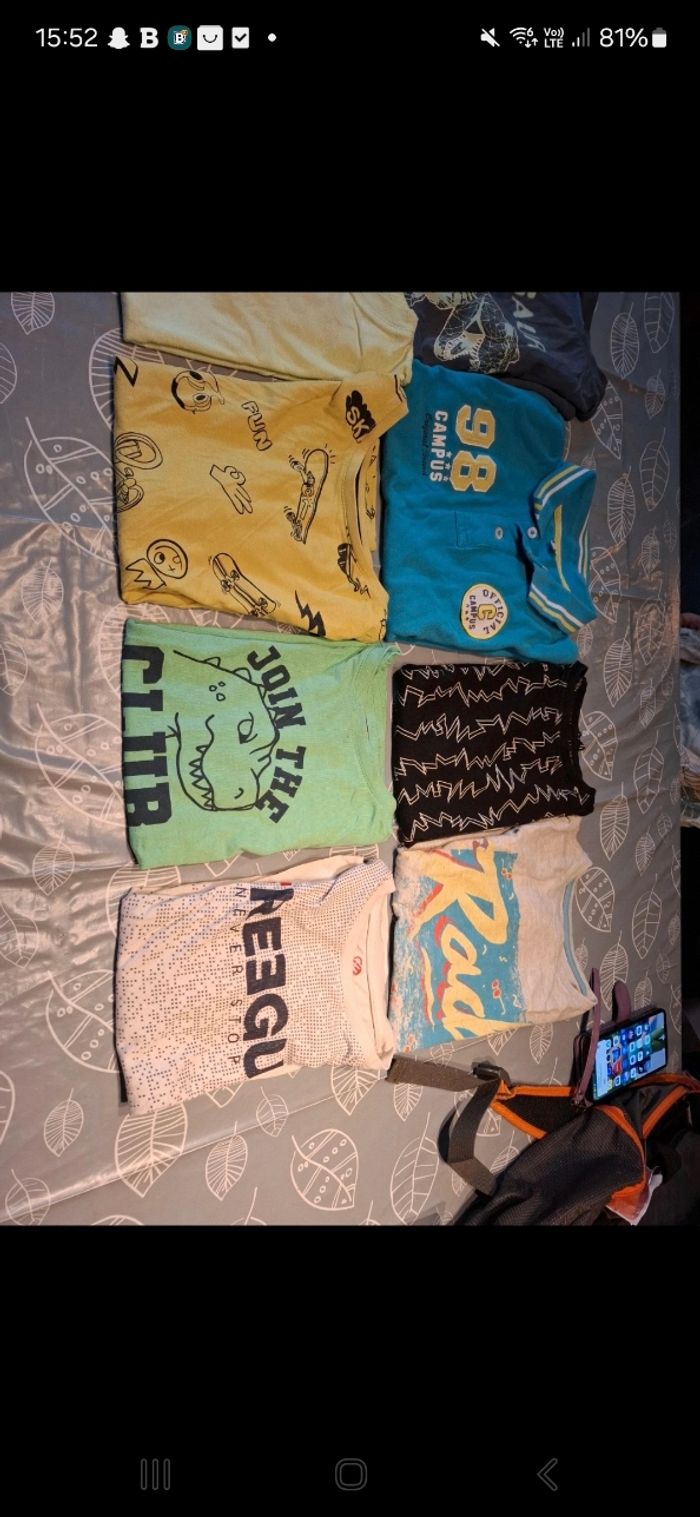 Lot de 10 tee-shirts garçon taille 10ans bon état - photo numéro 4