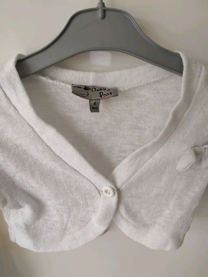 Gilet boléro fille 4 ans - photo numéro 2