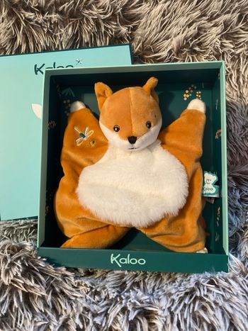 Doudou renard plat kaloo neuf etiquetté