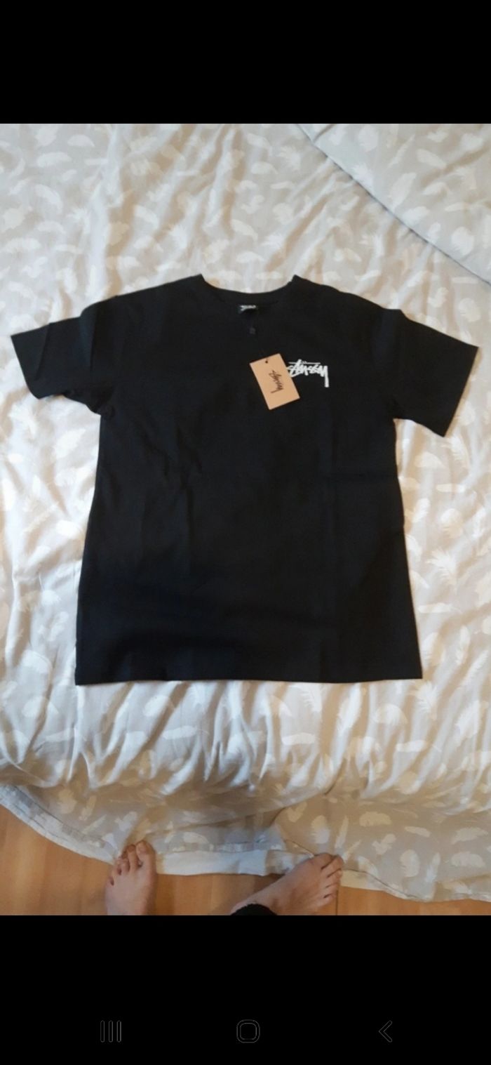 T-shirt noir stussy - photo numéro 2