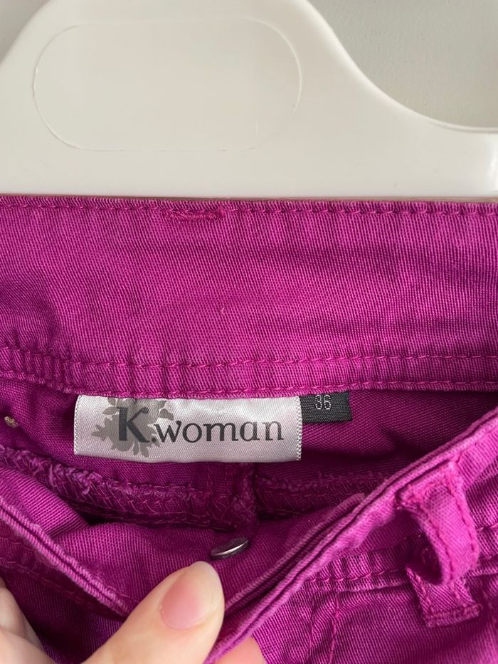 Pantalon couleur violine, taille 36, marque Kiabi - photo numéro 2