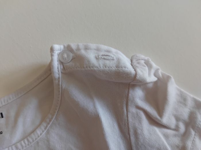 Joli tee shirt blanc manches courtes fille 36 mois - photo numéro 6